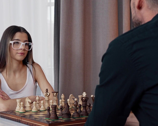 Проиграла в шахматы и дала в анал